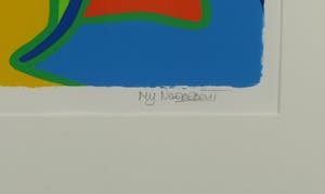 Marianne Naerebout - Zeefdruk, Worlds - Ingelijst kopen? Bied vanaf 50!