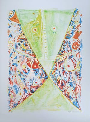 Egill Jacobsen - 'Composition' - Nieuw ingelijst! (Groot) kopen? Bied vanaf 380!