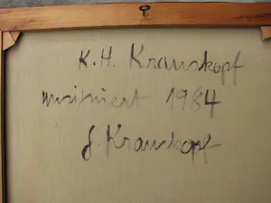 Karl-Heinz Krauskopf - OHNE TITEL - ÖL LEINWAND 1984 kopen? Bied vanaf 300!