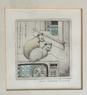 Carla Kleekamp - Twee katten op TV kopen? Bied vanaf 49!