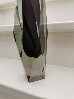 Flavio Poli - Somerso facet geslepen vaas kopen? Bied vanaf 75!