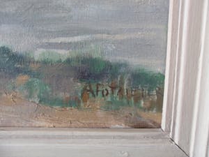 Adam Potgieter - Olieverf op doek, landschap kopen? Bied vanaf 40!