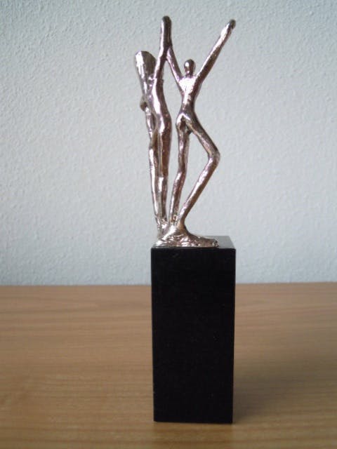 Corry Ammerlaan - Prachtig beeldje - 2 Vrolijke vrienden kopen? Bied vanaf 8!