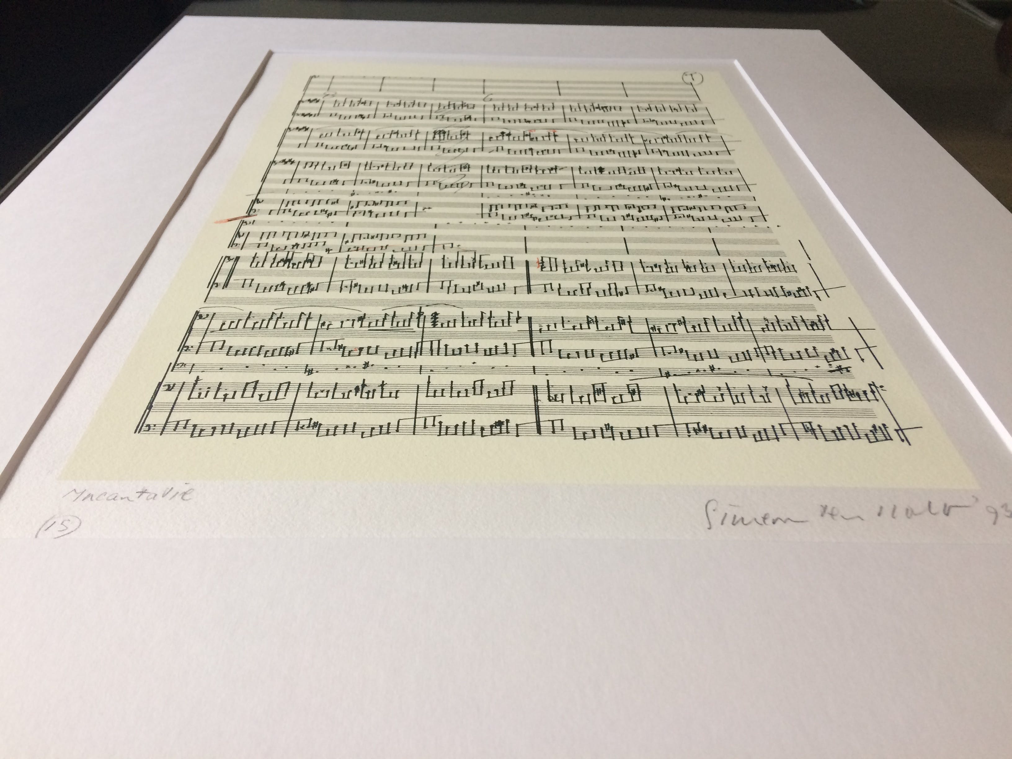 Niet of onleesbaar gesigneerd - Simeon ten Holt, Zeefdruk van compositie Incantatie kopen? Bied vanaf 1!