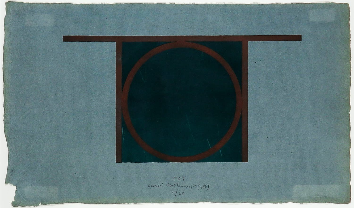 Carel Blotkamp - Litho, TOT - Ingelijst kopen? Bied vanaf 150!