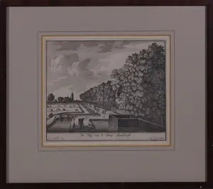 Pieter Schenk - Lot van 9 werkren op papier (gravures, litho, tekening), o.a. Stadsgezichten kopen? Bied vanaf 100!