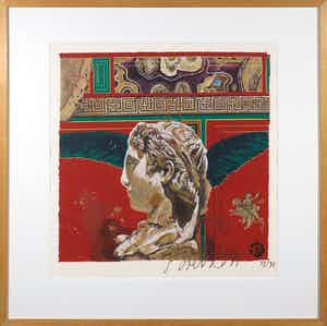 Gerti Bierenbroodspot - Zeefdruk, Zonder titel - Ingelijst verkocht voor € 70!