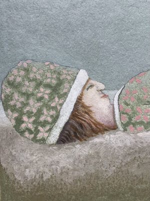 Schilder Hermanus - Lekker lui, gemengde techniek gesigneerd, 2005 kopen? Bied vanaf 65!