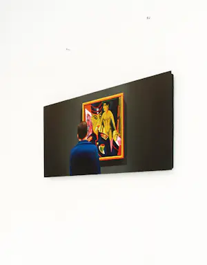 Gerard Boersma - Self Portrait As A Soldier (Zelfportret met zelfportret Ernst Ludwig Kirchner) kopen? Bied vanaf 400!