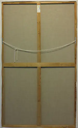 Jacob Herskind - Olieverf op doek, Co-nexions (Zeer groot!) kopen? Bied vanaf 300!