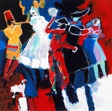 Jan Peter van Opheusden - Kleurenzeefdruk CARNAVAL Handgesigneerd!! kopen? Bied vanaf 55!