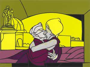 Valerio Adami - Il bacio verkocht voor € 59!