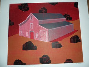 Henriette Boerendans - Houtsnede, titel, 17 Oktober. kopen? Bied vanaf 40!