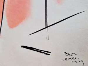 Willem van Konijnenburg - een in 1929 gemaakte kubistische gemengde techniek "Oriëntaalse man" " kopen? Bied vanaf 78!