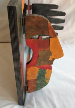 Niet of onleesbaar gesigneerd - Design , Spiegel van hout – gesigneerd - 1996 kopen? Bied vanaf 1!