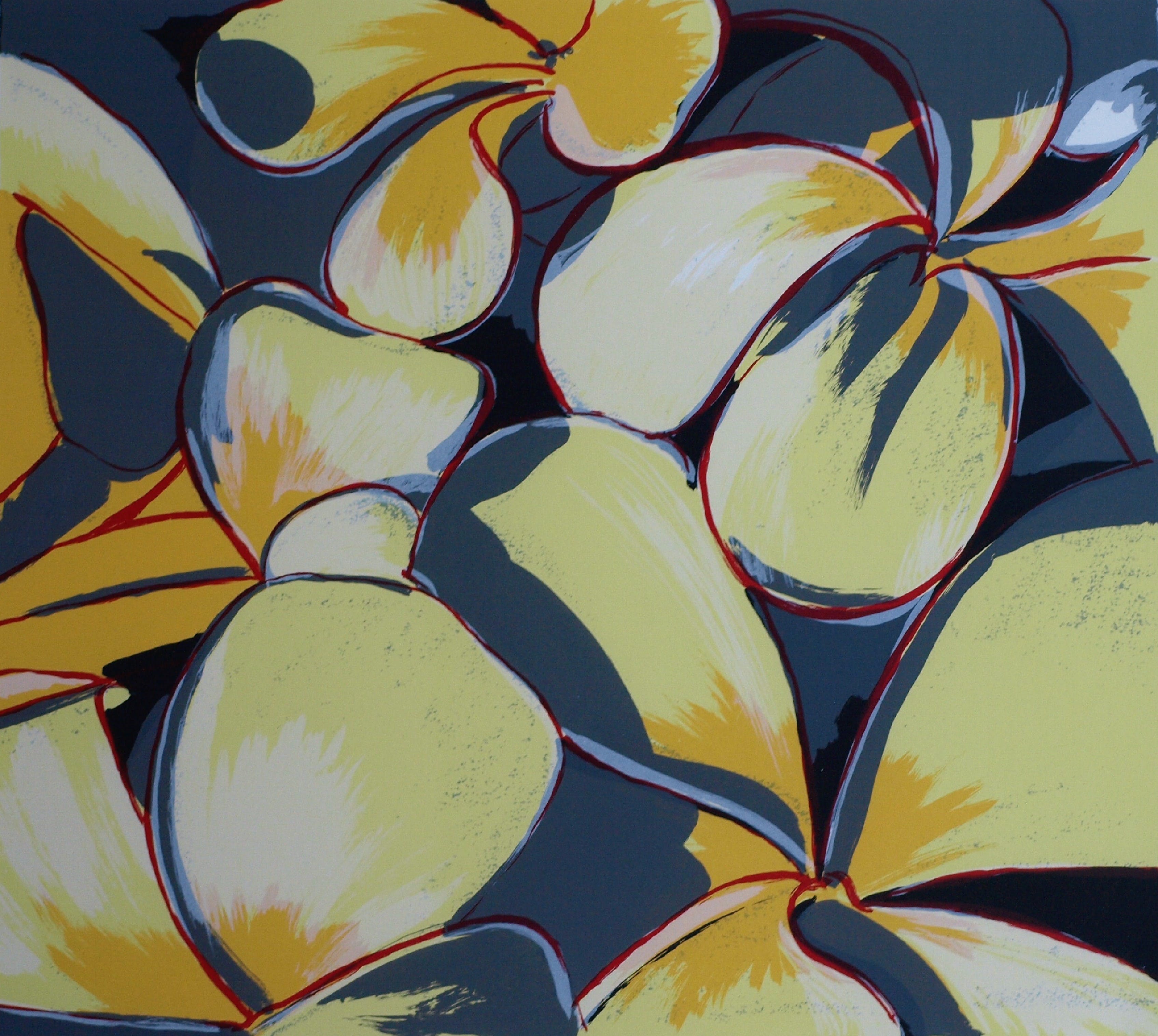 Frank Rosen - Zeefdruk , Boombloem - gesigneerd & ingelijst - 1996  kopen? Bied vanaf 50!