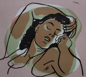 Jan van Keulen - litho: dormeuse - 1947 kopen? Bied vanaf 39!
