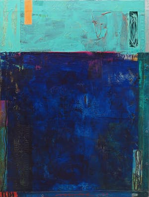 Jos Verwiel - Acryl en collage op doek op paneel, Mandraki (Groot) kopen? Bied vanaf 350!