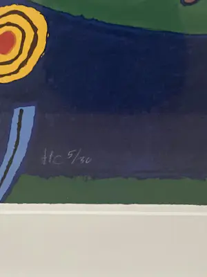 Corneille - Gesigneerde zeefdruk La femme a la fleur kopen? Bied vanaf 800!
