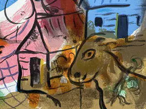 Marc Chagall - Antilopa Passenger, Original-Farblithographie 1969 kopen? Bied vanaf 160!