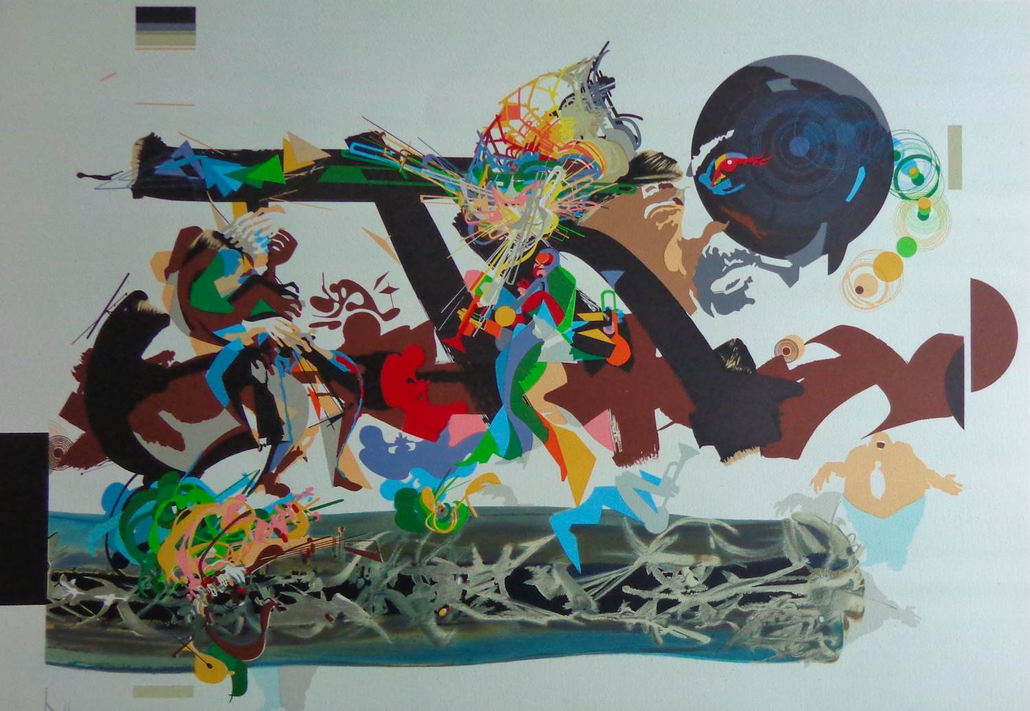 Raymond Moretti - FIGURATIE / KLEURLITHO / 54x76cm / SIG kopen? Bied vanaf 35!