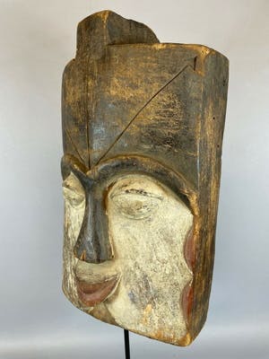 Ibibio - 210819 - Tribal used Rare African Ibibio mask - Nigeria. kopen? Bied vanaf 65!