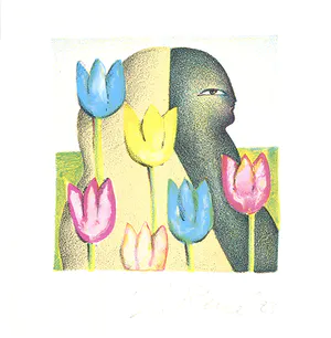 Jörg Remé - Kleurengiclee TULPEN Handgesigneerd kopen? Bied vanaf 15!