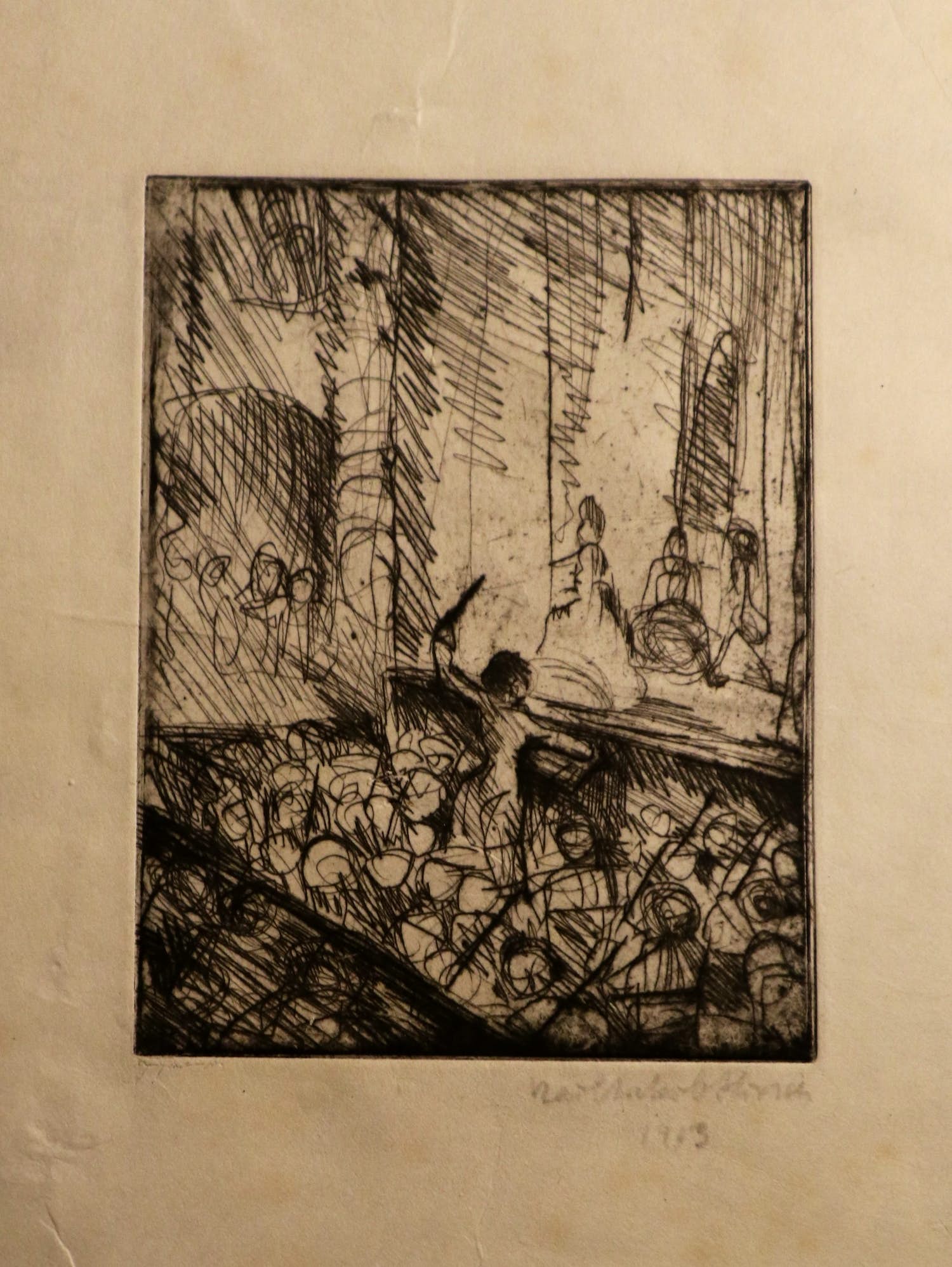 Niet of onleesbaar gesigneerd - Opera op toneel met orkest kopen? Bied vanaf 1!