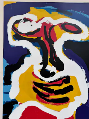 Karel Appel - Tuesday " Head against blue sky" kopen? Bied vanaf 1350!
