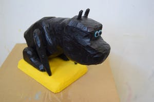 Peter Bastiaanssen - Zittend hondje zonder titel kopen? Bied vanaf 70!