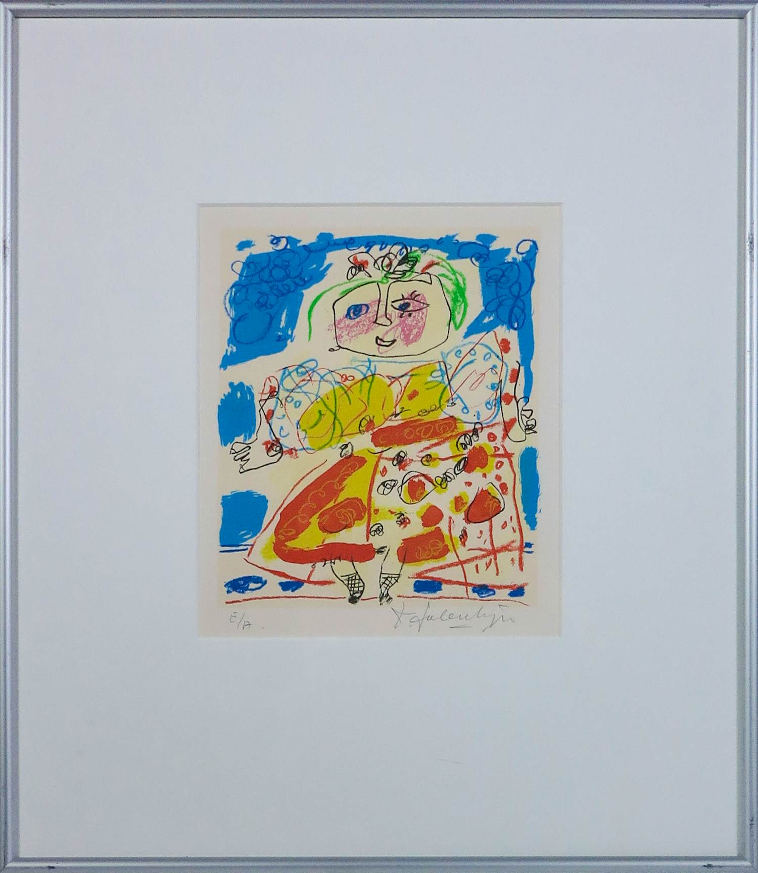 Kees Salentijn - Litho op papier, Nina - Ingelijst kopen? Bied vanaf 50!