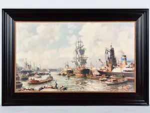 Evert Moll - Havengezicht kopen? Bied vanaf 3000!