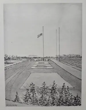 Ad van der Kop - Begraafplaats Margraten. Uit de serie Mooi Limburg. kopen? Bied vanaf 49!