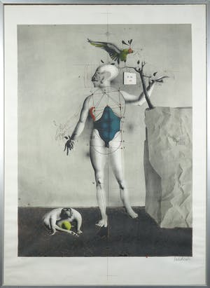 Paul Wunderlich - Litho, Zonder titel - Ingelijst kopen? Bied vanaf 50!