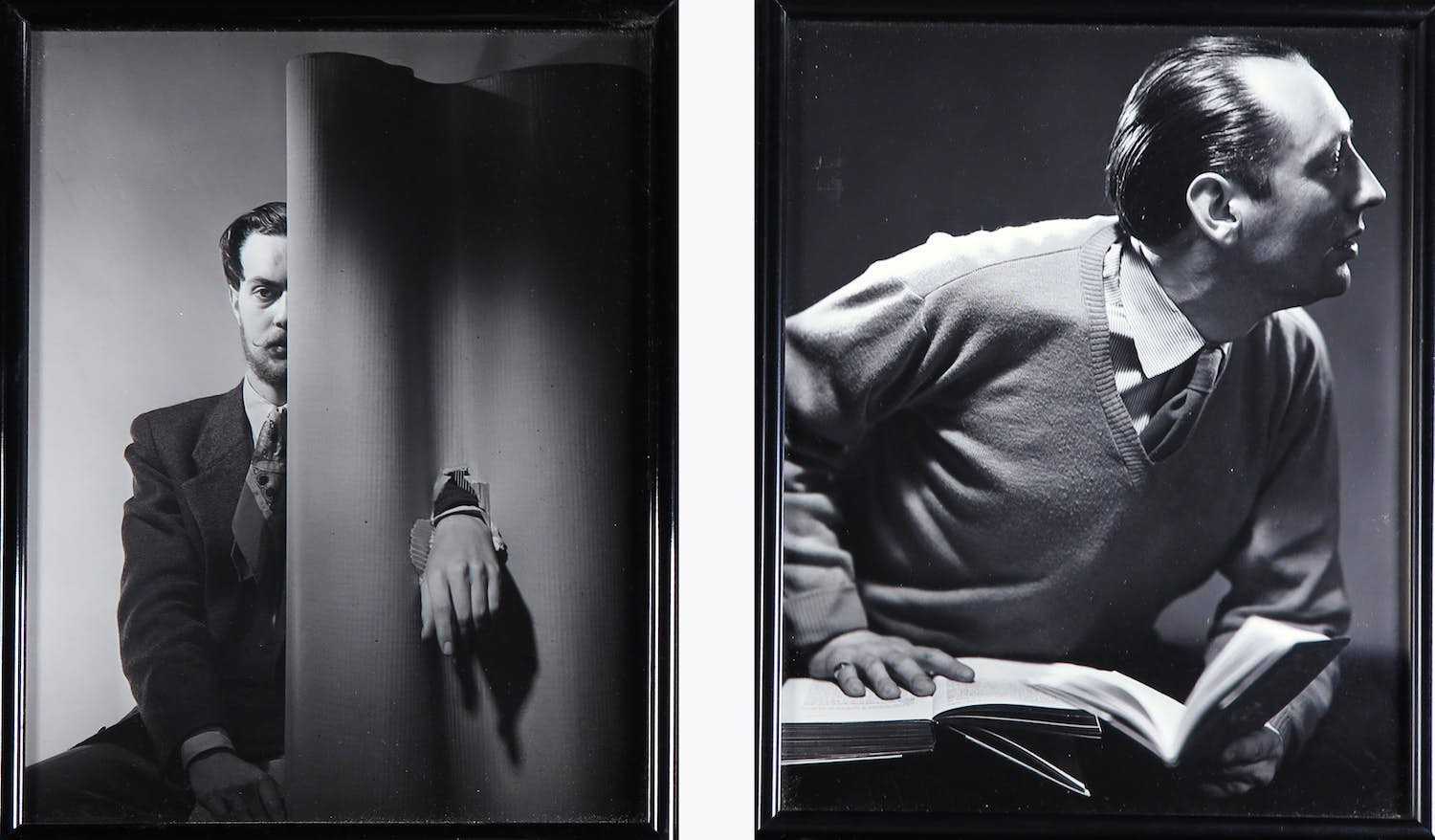 Paul Huf - Lot van twee foto's, Portretten van Hans Braucke en Juliaan Bierens - de Haan kopen? Bied vanaf 1!