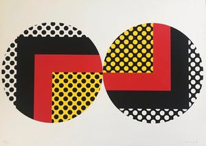 Niet of onleesbaar gesigneerd - S. Amano (1944) - Gesigneerde zeefdruk - Constructivisme - 1974 kopen? Bied vanaf 1!