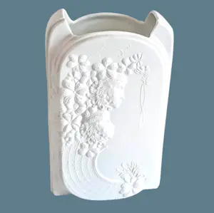 Buy A.K. Kaiser Porzellan - Op Art Vase Bisquit Porzellan Design Wolfgang Gawantka signiert 70er Jahre? Bid from 70!