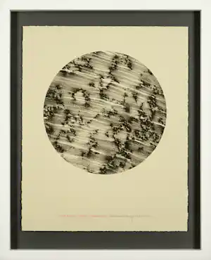 Richard Long - 'Icelandic Rock Drawing’- gesigneerd & genummerd - fraai ingelijst verkauft für € 500!
