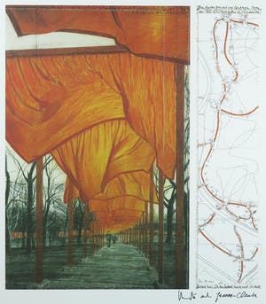 Christo - Handgesigneerd exemplaar The Gates - Ingelijst kopen? Bied vanaf 1!