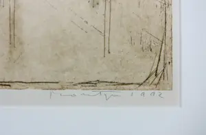 Jan Montyn - Ets, Zonder titel - Ingelijst kopen? Bied vanaf 80!