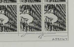 Jonathan Borofsky - Berlin Dream Stamp, Positive & Negative version - Ingelijst kopen? Bied vanaf 200!