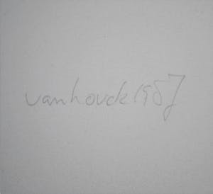 Buy Hans Vanhorck - Aandacht - litho nr.50/50 - incl. catalogus uit de tijd (1987)? Bid from 1!