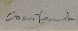 AcheterConstant - Ingelijste aquarel: 'Rustende amazone' - 1987? Enchérissez de 4750!