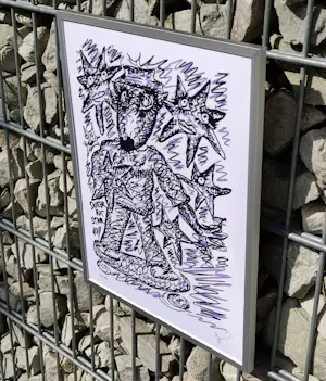 Bjarne Melgaard - Skater Rat White – handsigniert + nummeriert kopen? Bied vanaf 220!