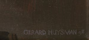 Gerard Huysman - Olieverf op paneel van het atelier van de kunstenaar - Ingelijst kopen? Bied vanaf 600!
