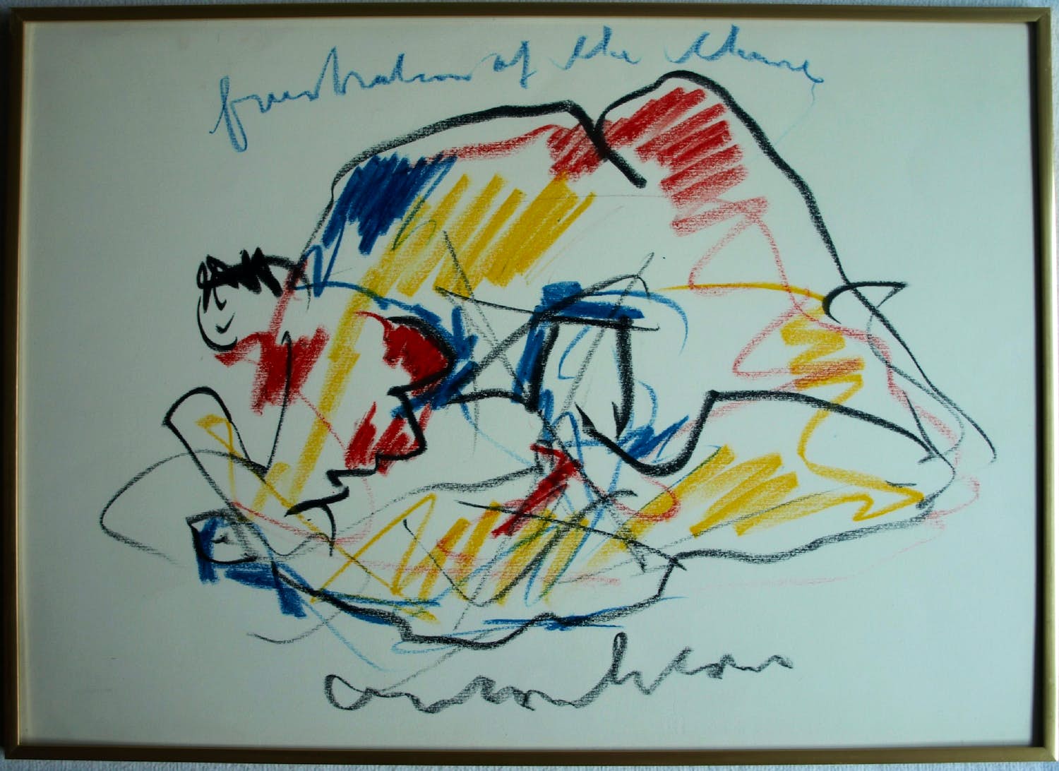 Anton Heyboer - Pastel , Frustration – Ingelijst kopen? Bied vanaf 1!