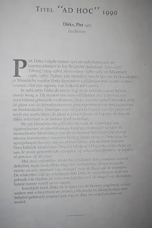 Piet Dirkx - " Ad Hoc "- Koppermaandag 1991- oplage 98 kopen? Bied vanaf 75!