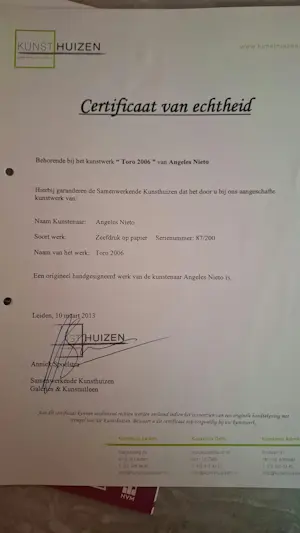 Angeles Nieto - Zeefdruk 'Toro' kopen? Bied vanaf 275!
