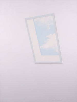 Frits Hesseling - Zeefdruk, Dakraam - Ingelijst kopen? Bied vanaf 25!