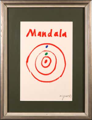 A.R. Penck - Zeldzame, handgesigneerde litho, Mandala verkocht voor € 1!